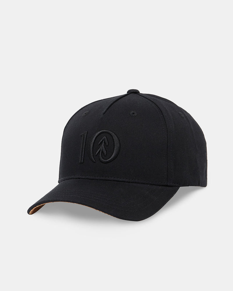 Black-5-Panel-High-Profile-Baseball-Cap