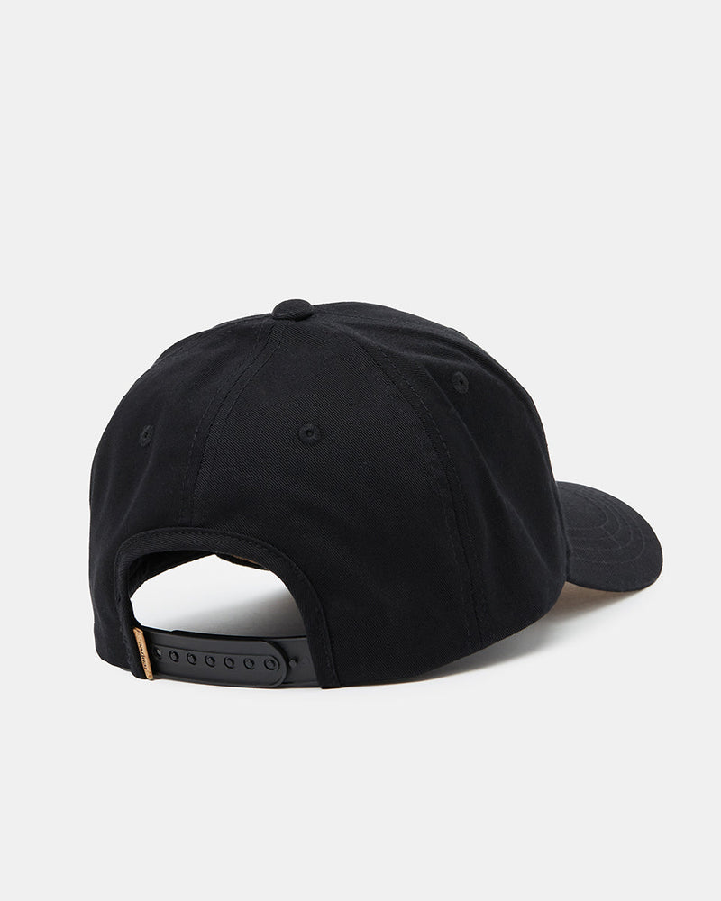Black-5-Panel-High-Profile-Baseball-Cap