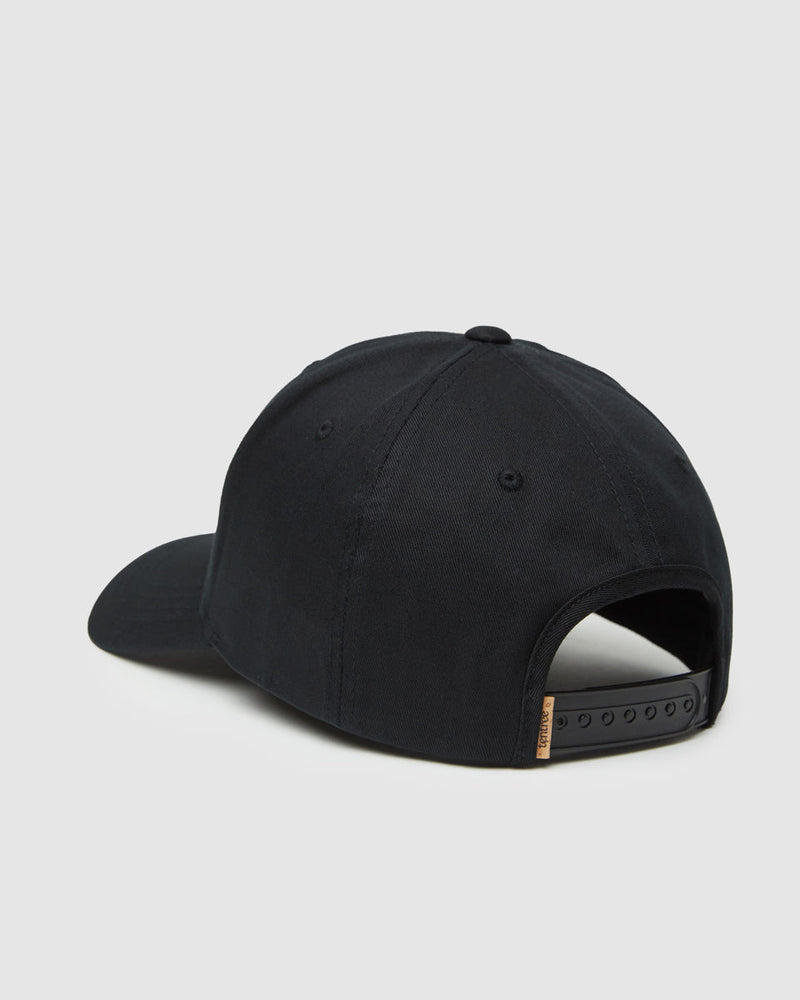 Black-Adjustable-Organic-Cotton-Baseball-Cap