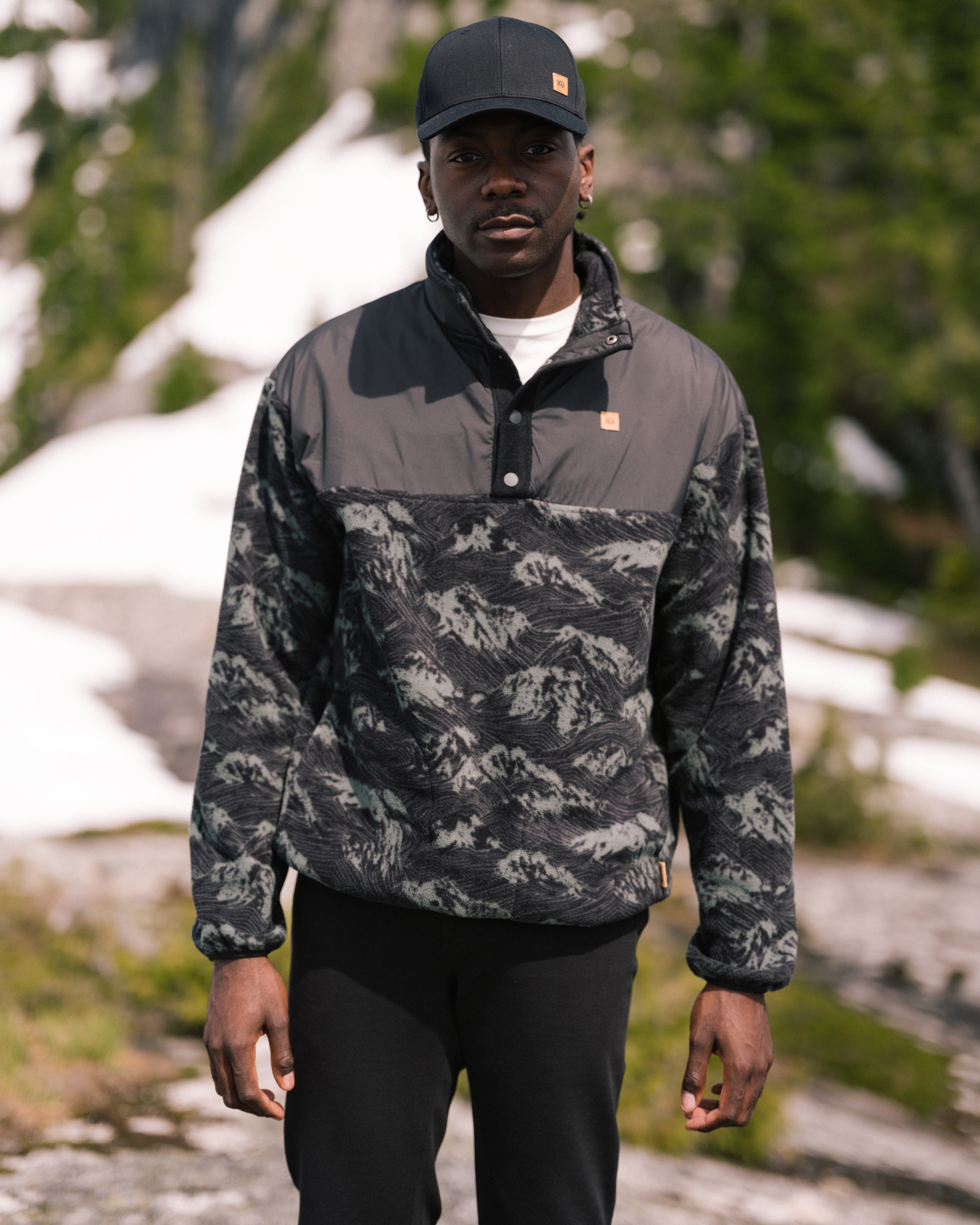Mens Stave ¼ Snap | Recycled Polyester