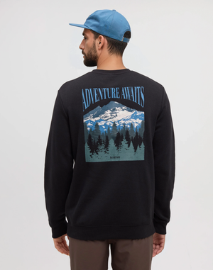 Black-Men_s-Graphic-Sweatshirt *Model is 6'2.5", wearing size M