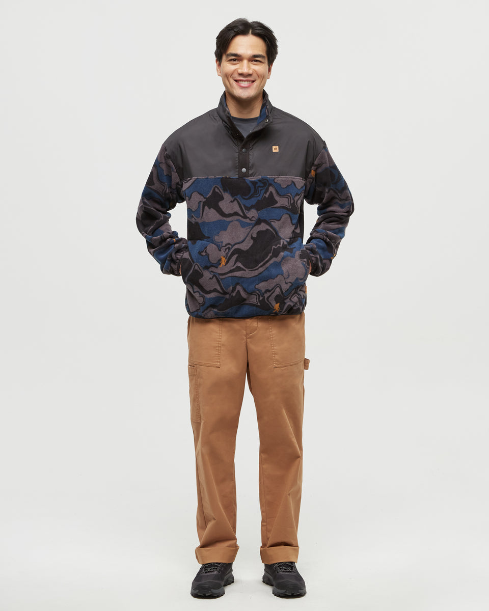 Mens Stave ¼ Snap | Recycled Polyester