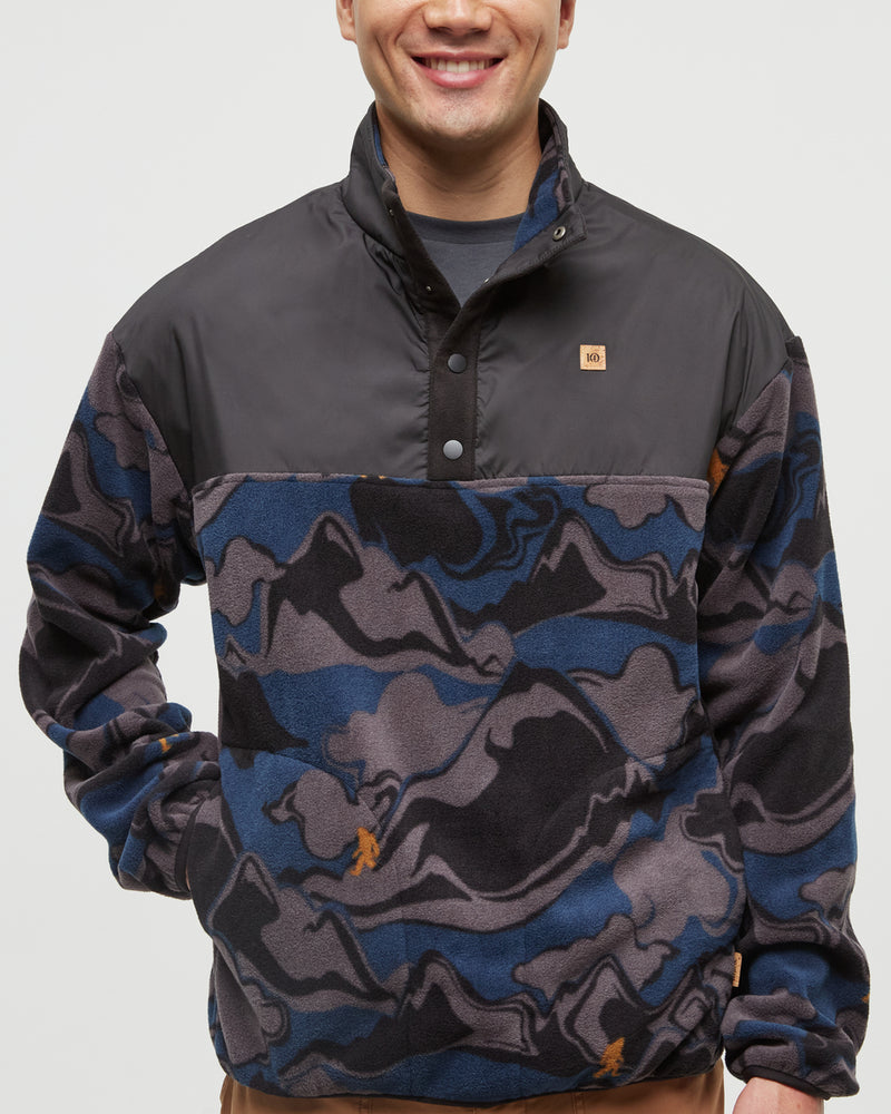 Black-Quarter-Snap-MicroFleece-Sweatshirt