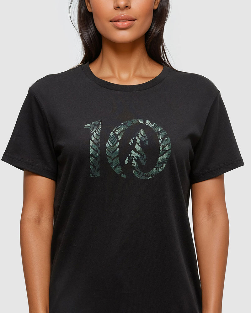 Black-Relax-Printed-Graphic-TreeBlend-T-Shirt