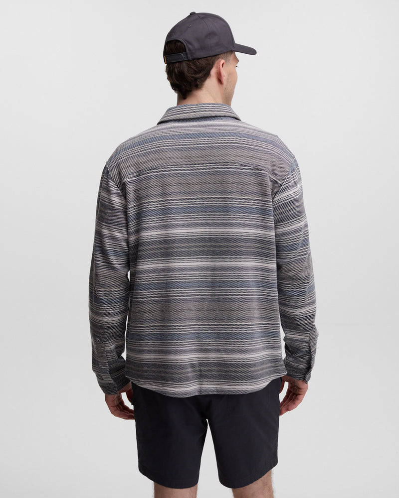 Black-Relaxed-Brushed-Organic-Cotton-Overshirt