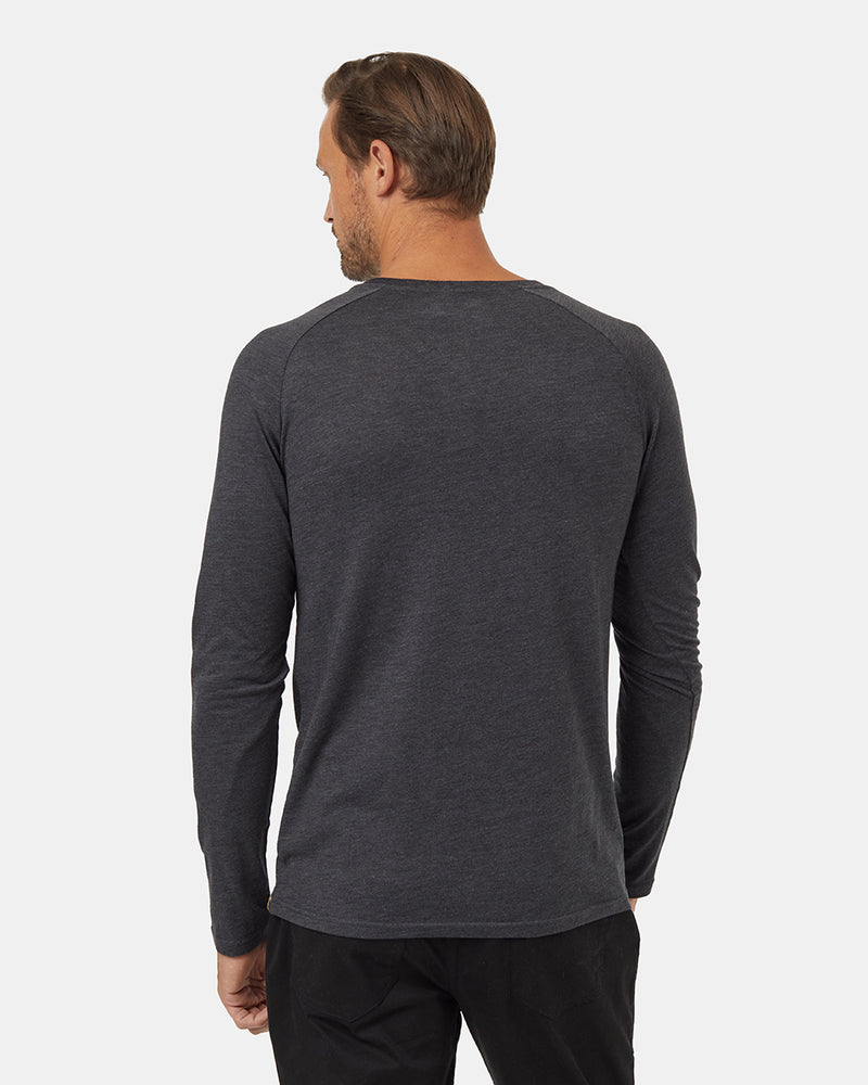 Black-TreeBlend-Classic-Henley-Longsleeve