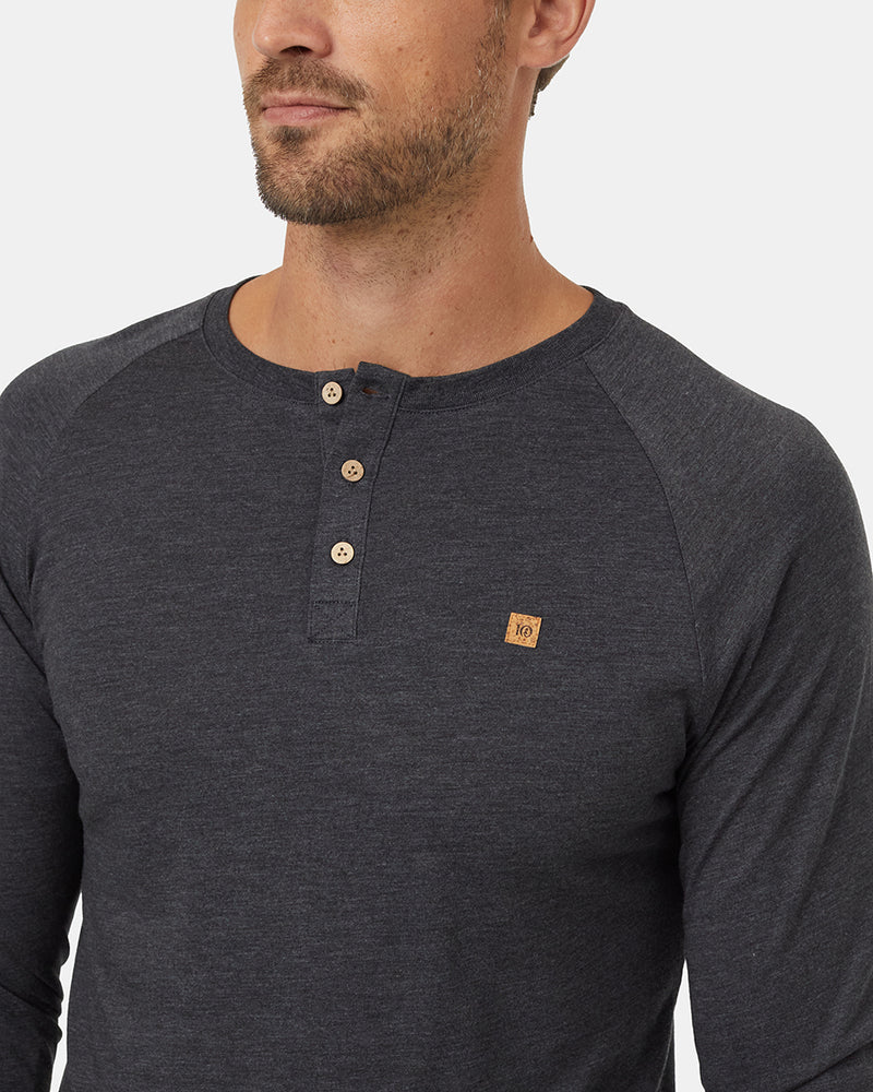 Black-TreeBlend-Classic-Henley-Longsleeve