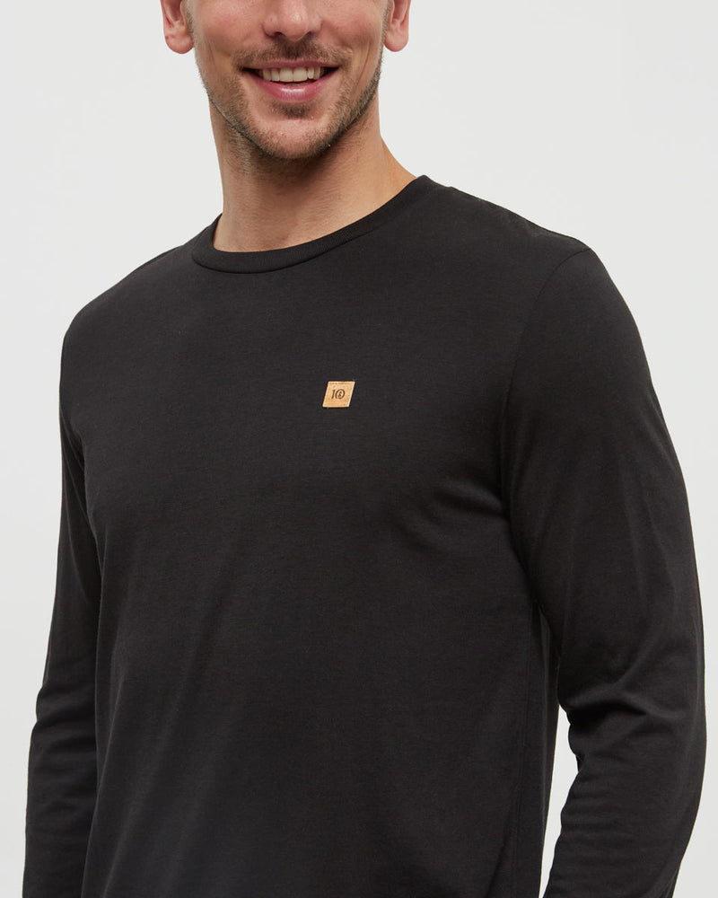 Black-TreeBlend-Classic-Longsleeve