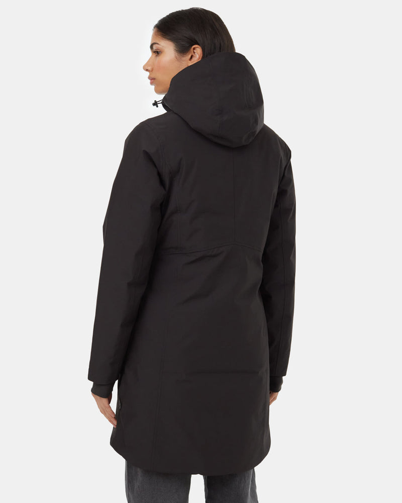 Black-Water-Repellent-Hooded-Long-Parka