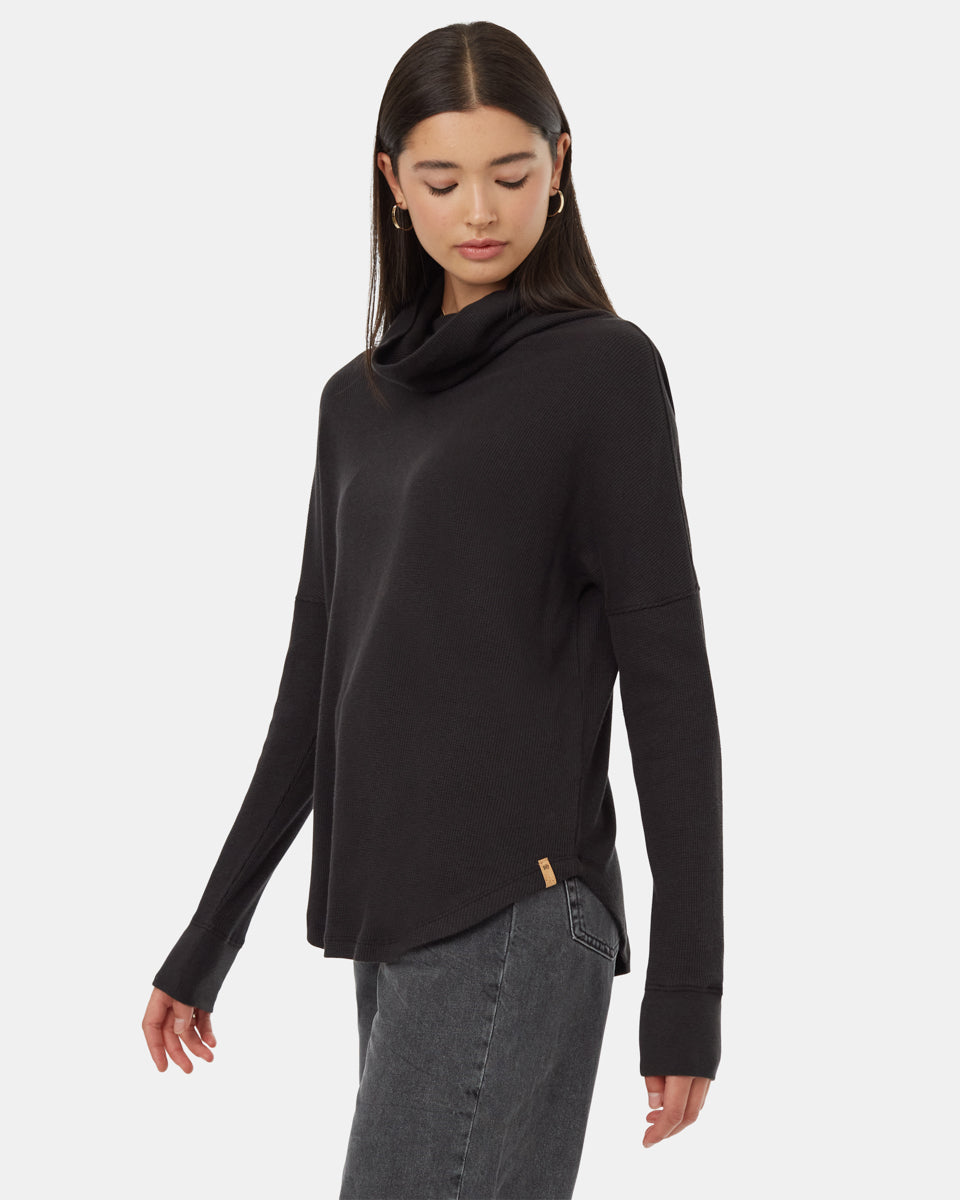 Womens TreeWaffle Turtleneck Longsleeve | Organic Cotton