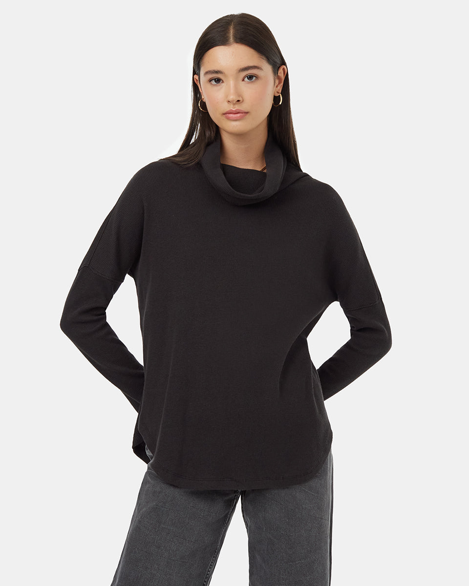 Womens TreeWaffle Turtleneck Longsleeve | Organic Cotton