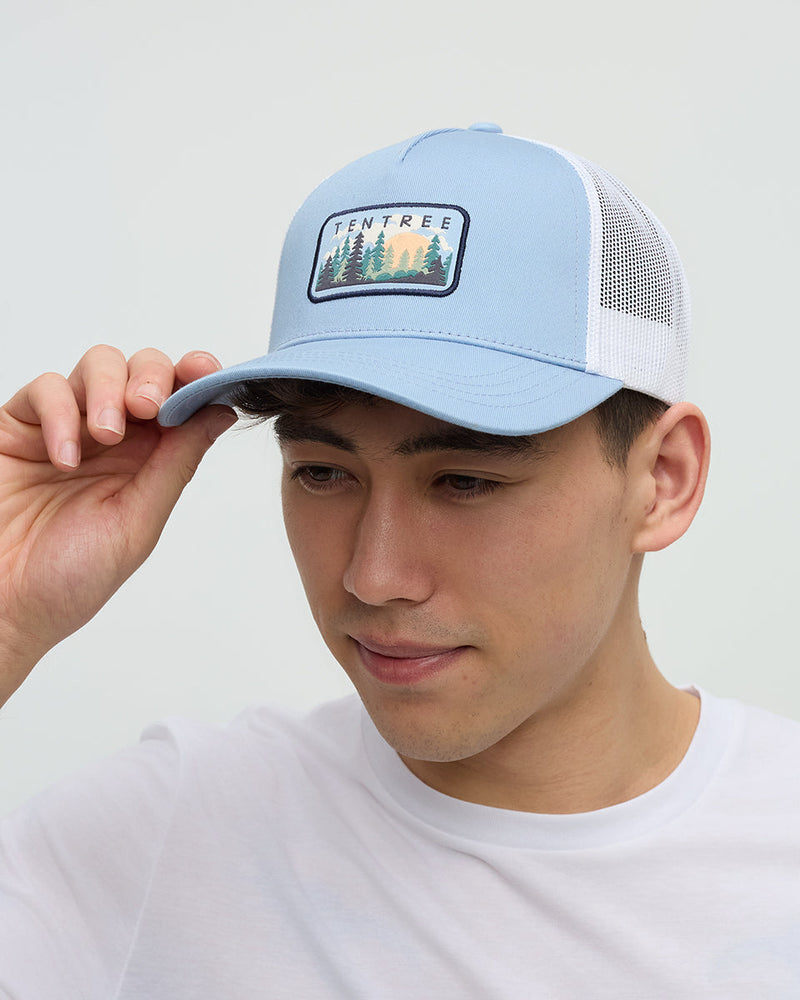 Blue-5-Panel-High-Profile-Baseball-Cap