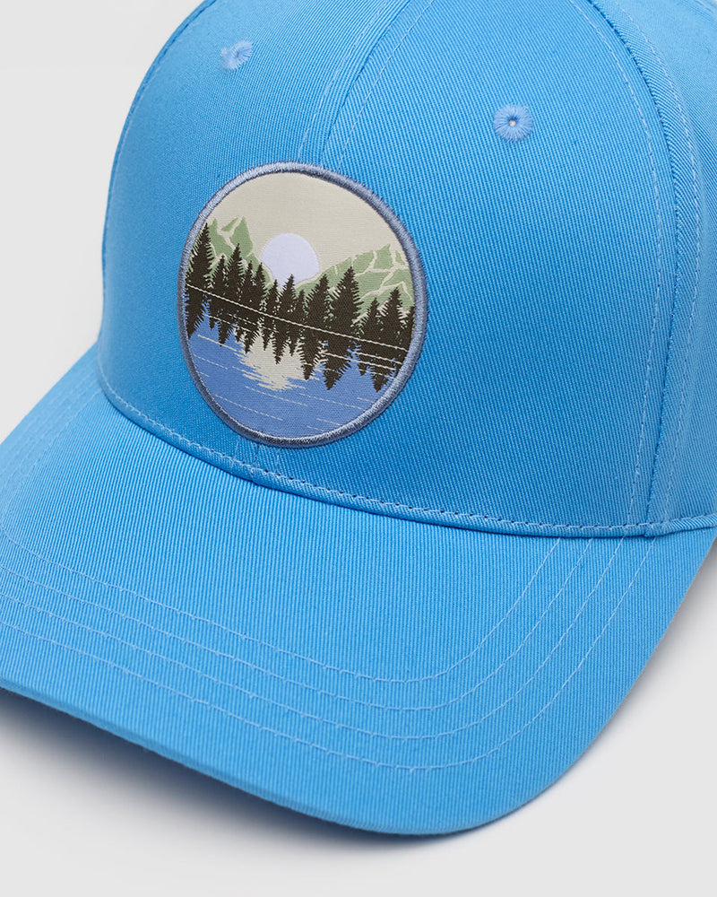 Blue-6-Panel-Medium-Profile-Baseball-Cap