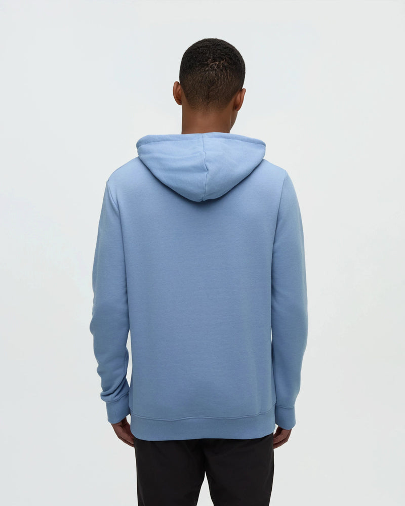 Blue-Heather-Fleece-Regular-Fit-Set-In-Hoodie