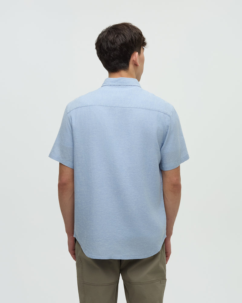 Blue-Hemp-Button-Front-Shortsleeve-Shirt