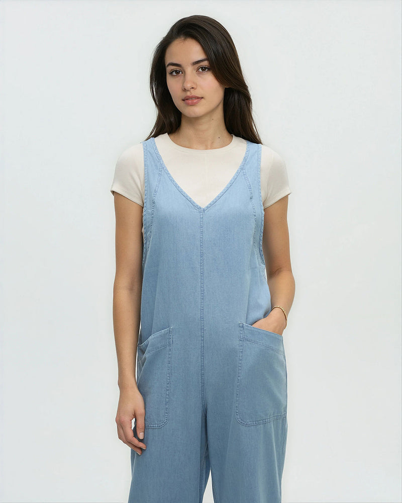Blue-Organic-Cotton-Straight-Fit-Jumpsuit