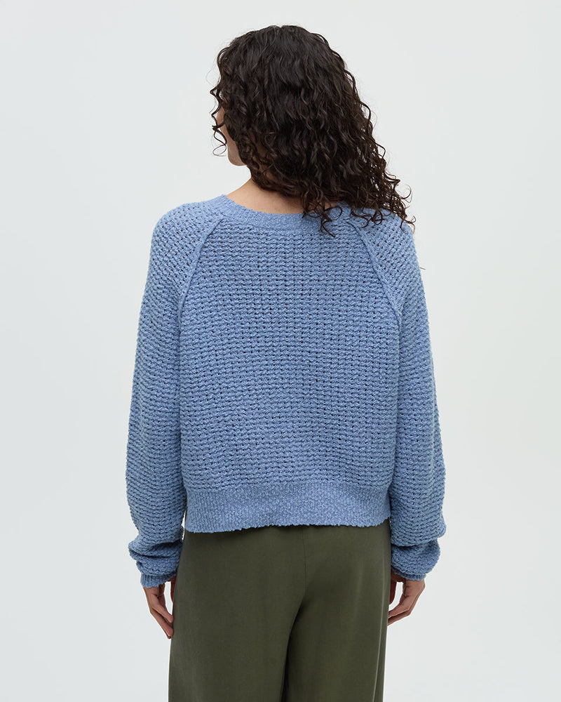 Blue-Oversize-Cropped-Recycled-Cotton-Sweater