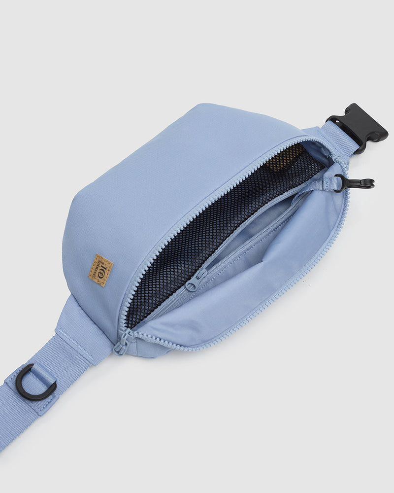 Blue-Recycled-Poly-Ripstop-Hip-Bag