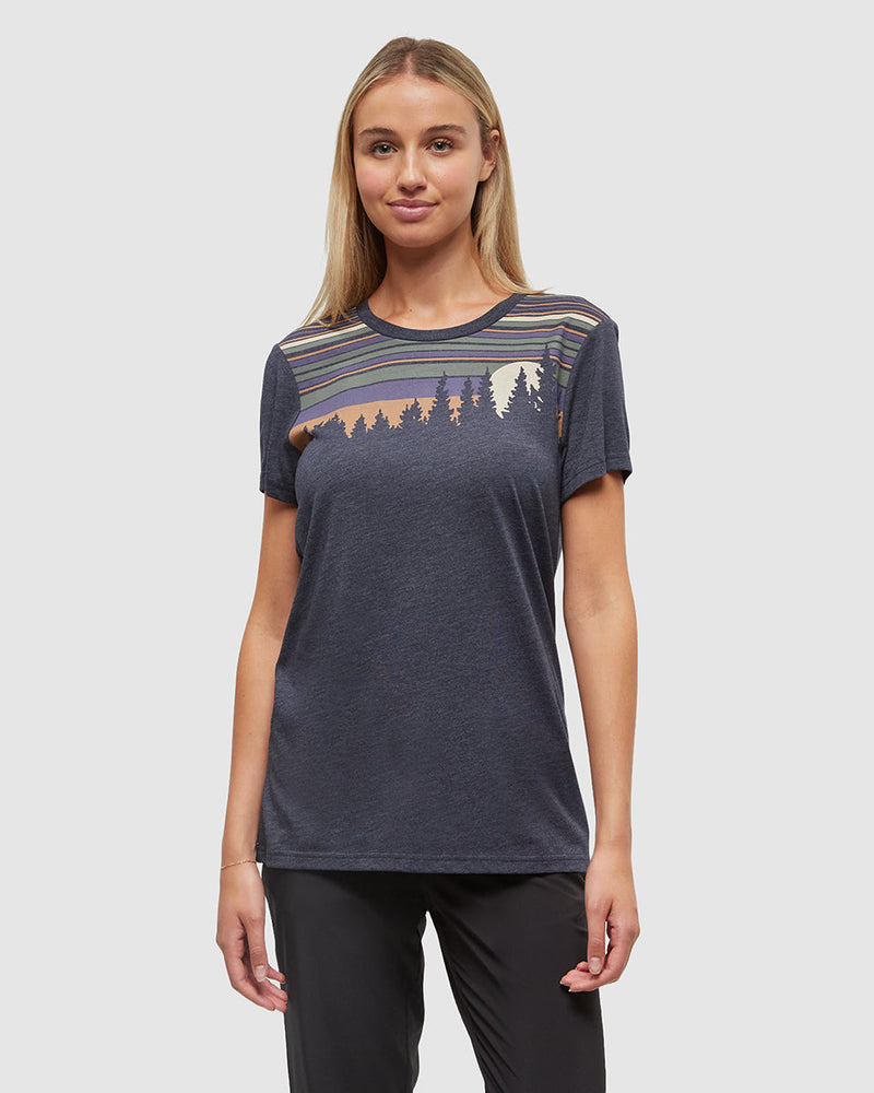 Blue-Regular-Fit-Crew-Neck-T-shirt