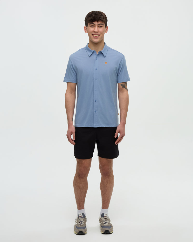 Blue-TreeBlend-Shortsleeve-Button-Shirt