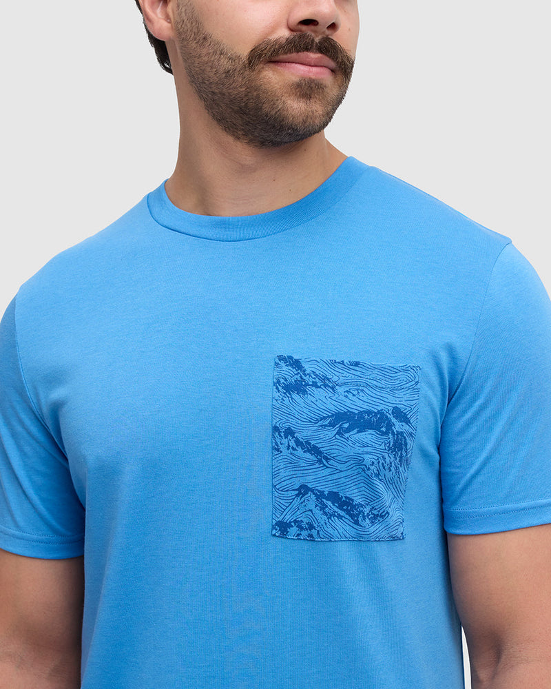 Blue-Treeblend-Crew-Neck-Pocket-T-Shirt