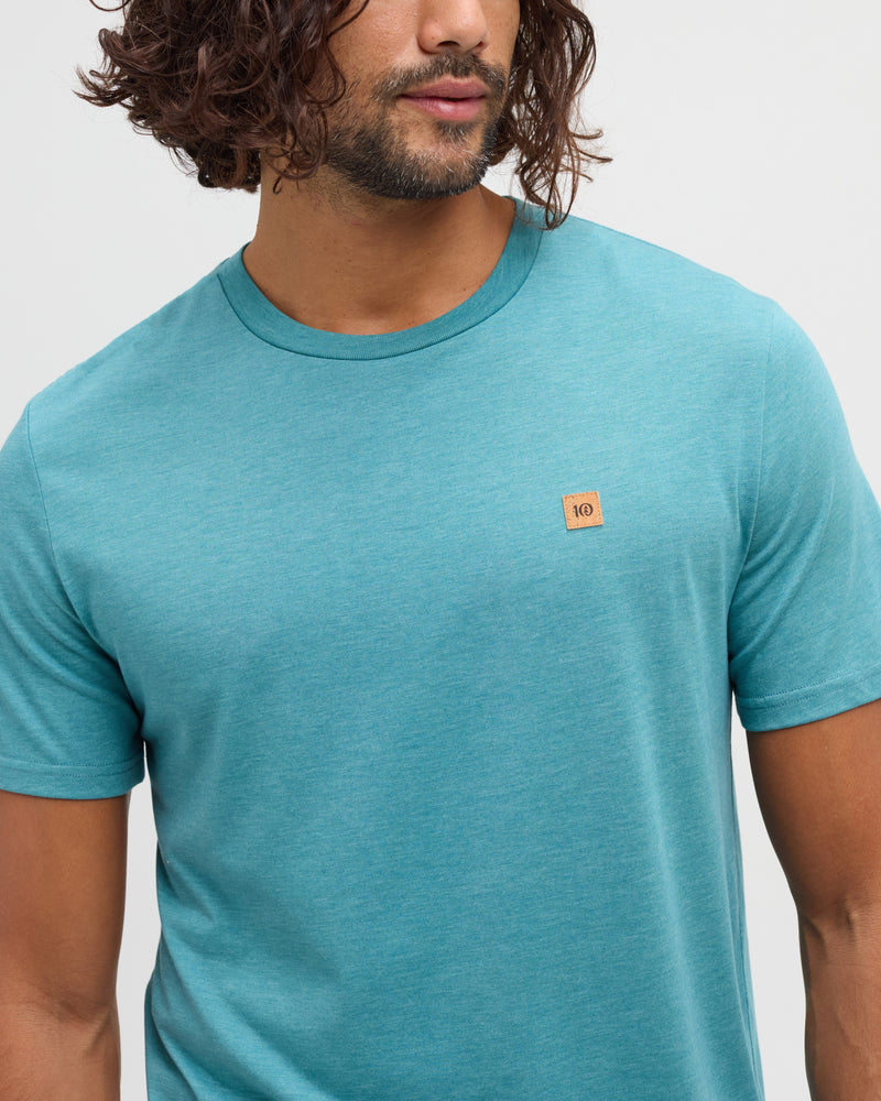 Blue-Treeblend-Regular-Fit-Crew-Neck-T-shirt