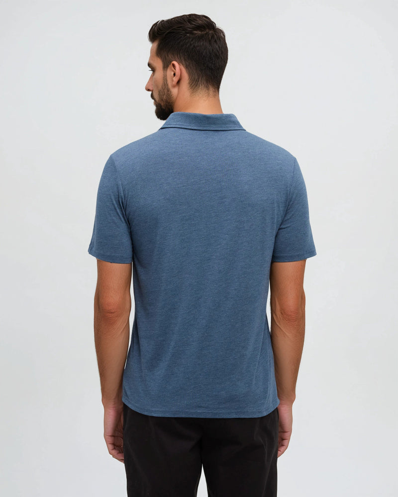 Blue-Treeblend-Regular-Fit-Polo
