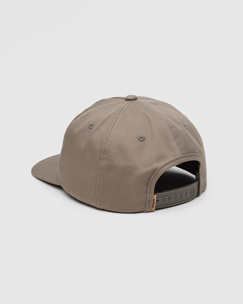 Brown-5-Panel-Flat-Brim-Baseball-Cap