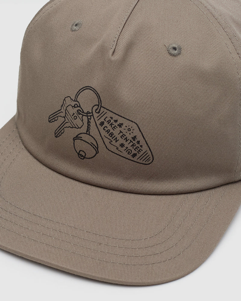 Brown-5-Panel-Flat-Brim-Baseball-Cap
