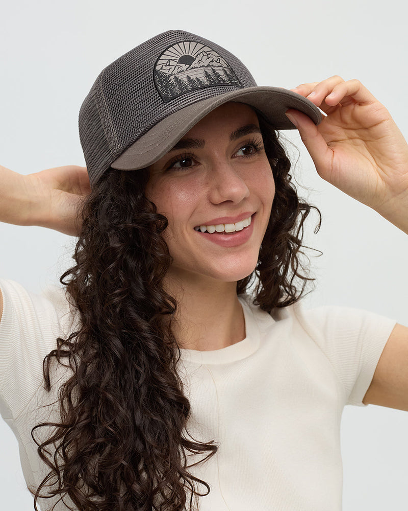 Brown-5-Panel-Flat-Brim-Baseball-Cap