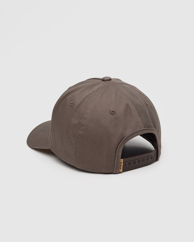 Brown-5-Panel-High-Profile-Baseball-Cap