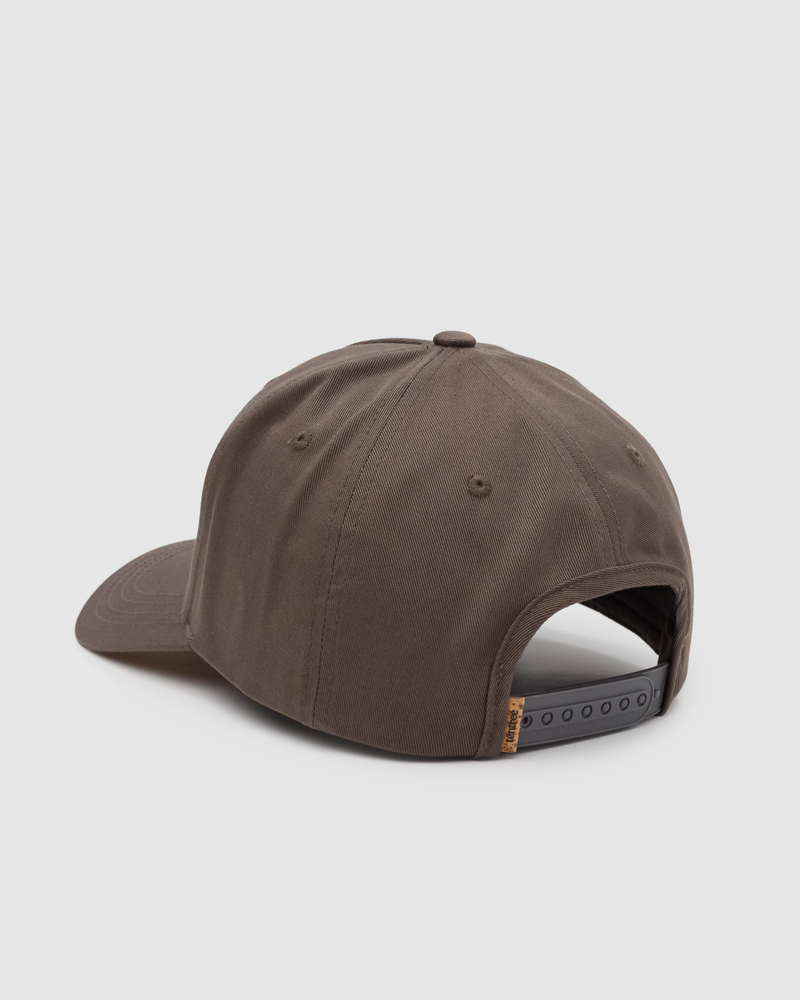 Brown-5-Panel-High-Profile-Baseball-Cap