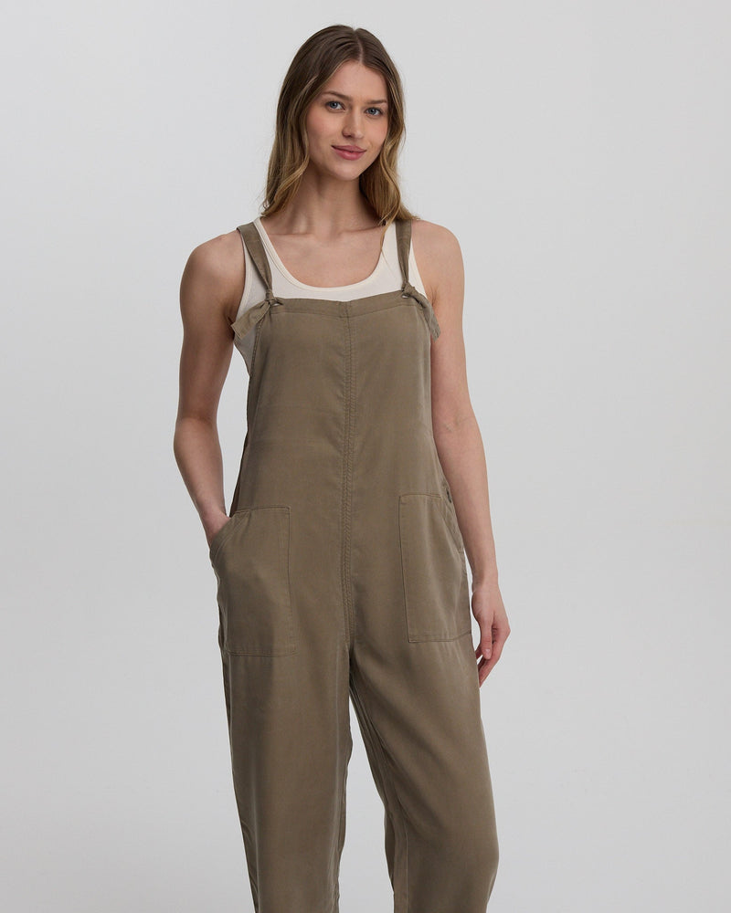 Brown-Adjustable-Strap-Jumpsuit