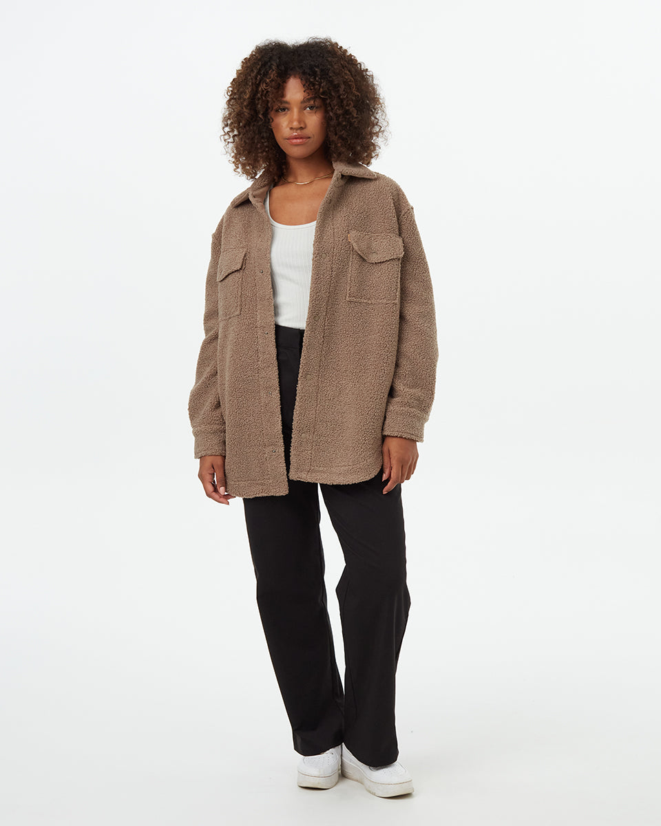 Recycled Boucle Fleece Jacket | Recycled Materials