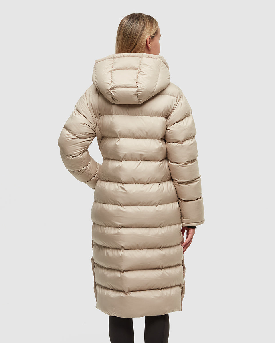 Womens Lookout Long Puffer | Recycled Polyester