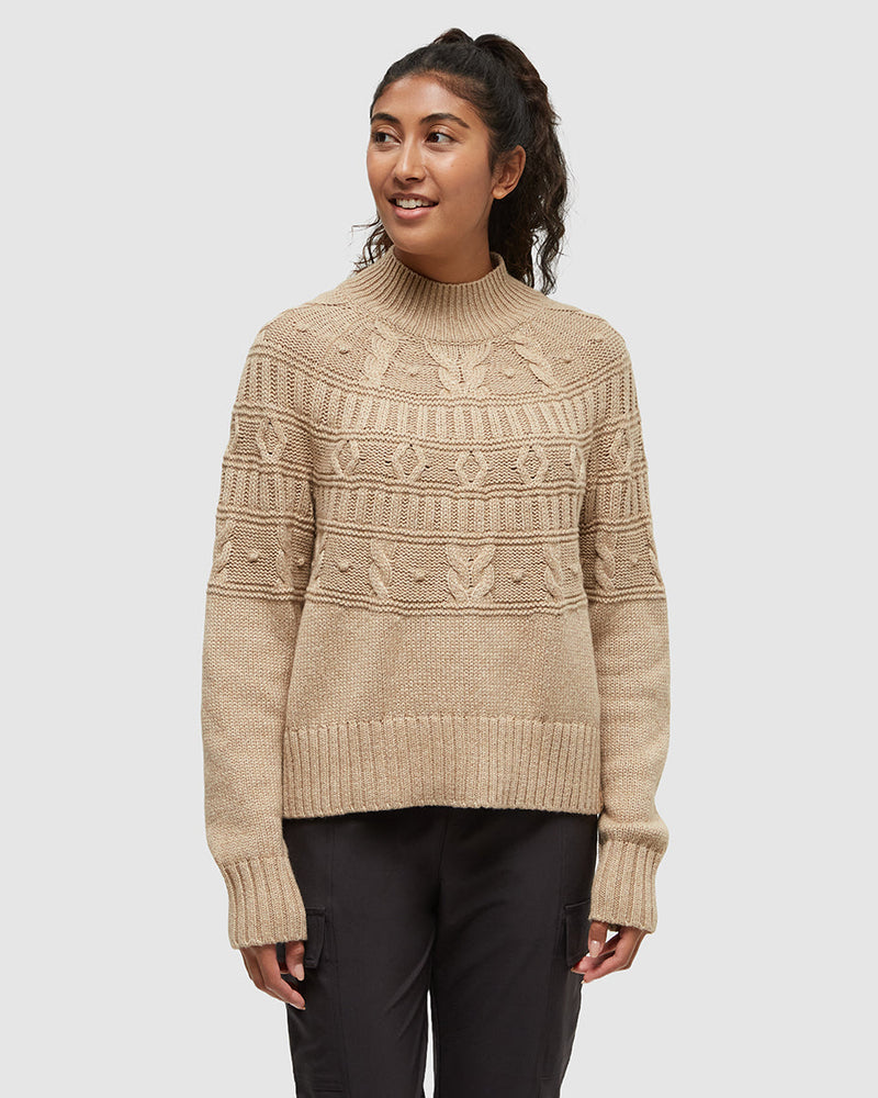 Brown-Eco-Friendly-Mock-Neck-Knit-Sweater