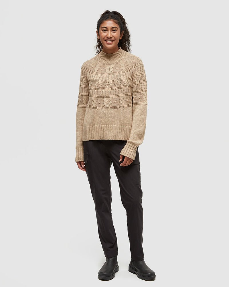 Brown-Eco-Friendly-Mock-Neck-Knit-Sweater