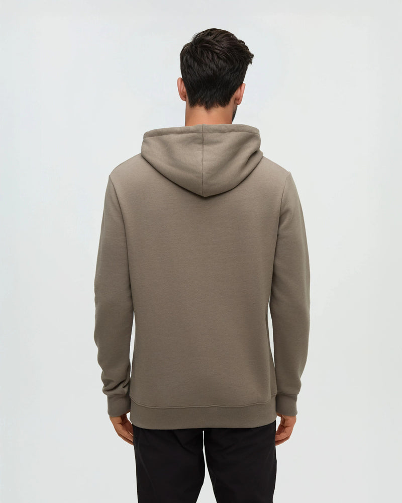 Brown-Heather-Fleece-Regular-Fit-Set-In-Hoodie