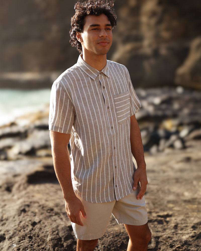 Brown-Hemp-Button-Front-Shortsleeve-Shirt