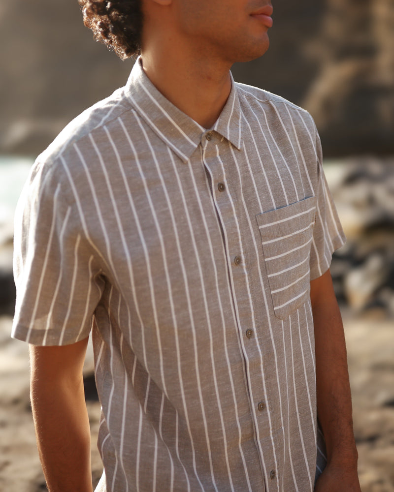 Brown-Hemp-Button-Front-Shortsleeve-Shirt