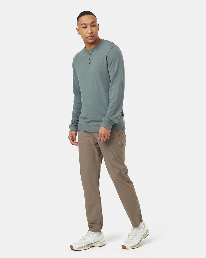 Brown-Mid-Rise-Full-Length-Tapered-Water-Repellent-Pants