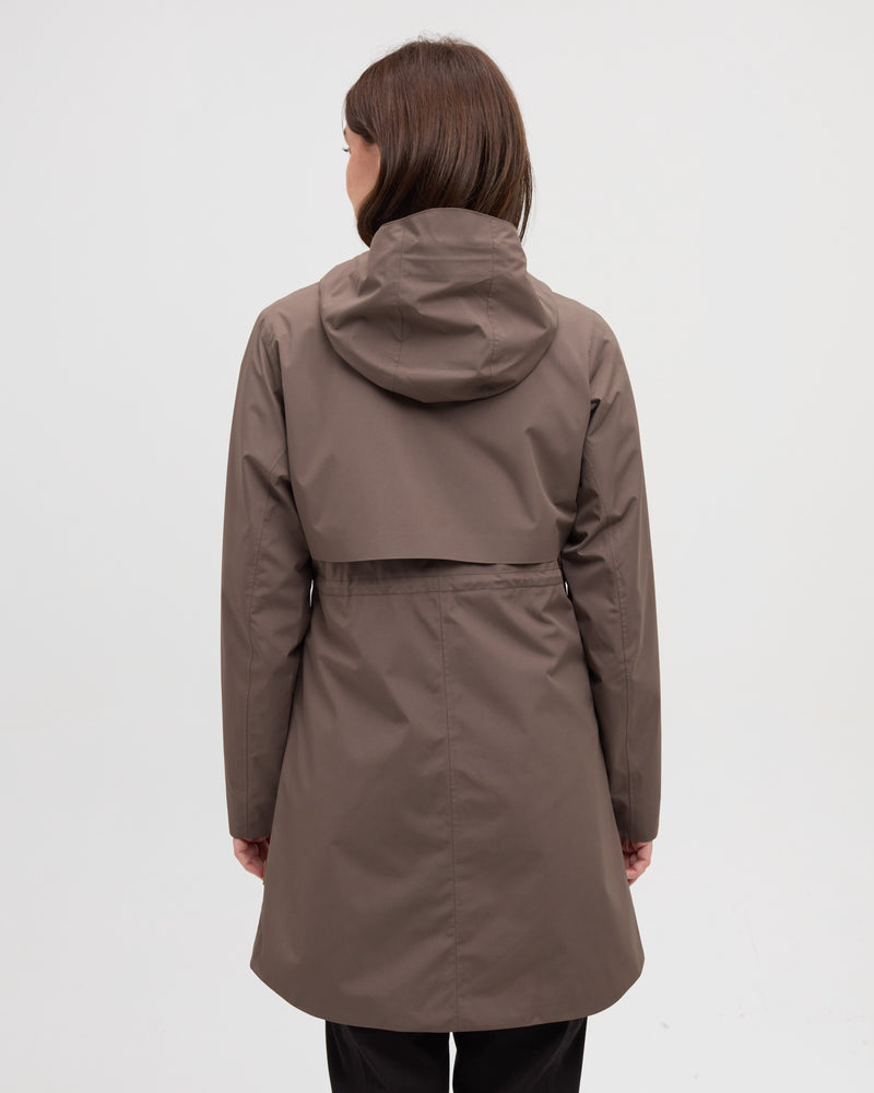 Brown-Misty-Rain-Shell-Hooded-Rain-Jacket