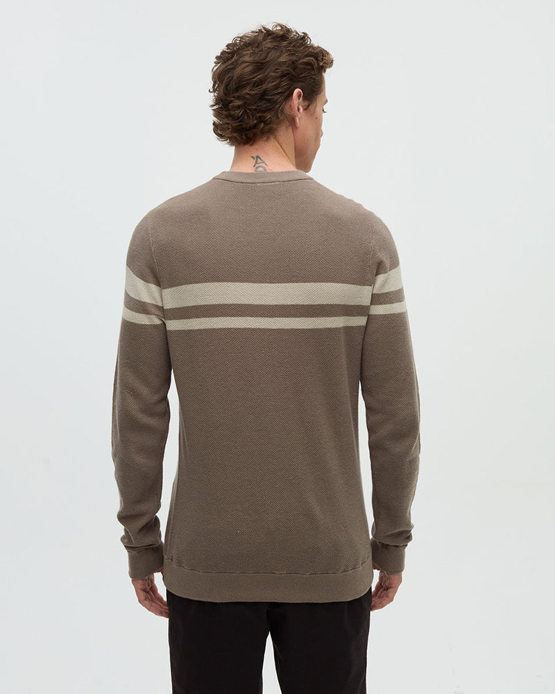 Brown-Organic-Cotton-Woven-Sweater