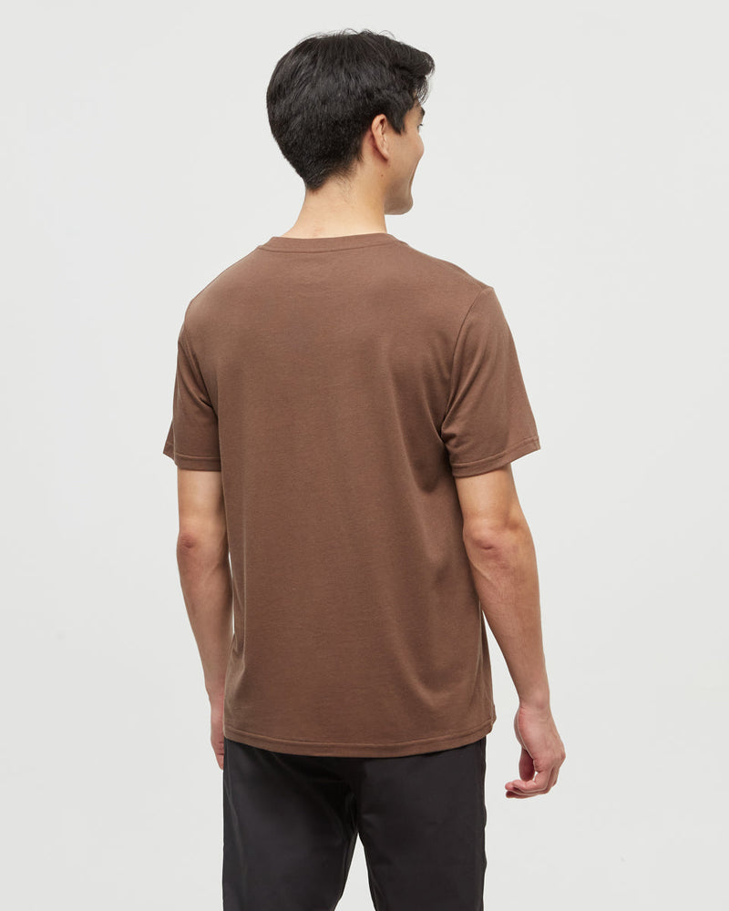 Brown-Printed-Graphic-TreeBlend-T-Shirt
