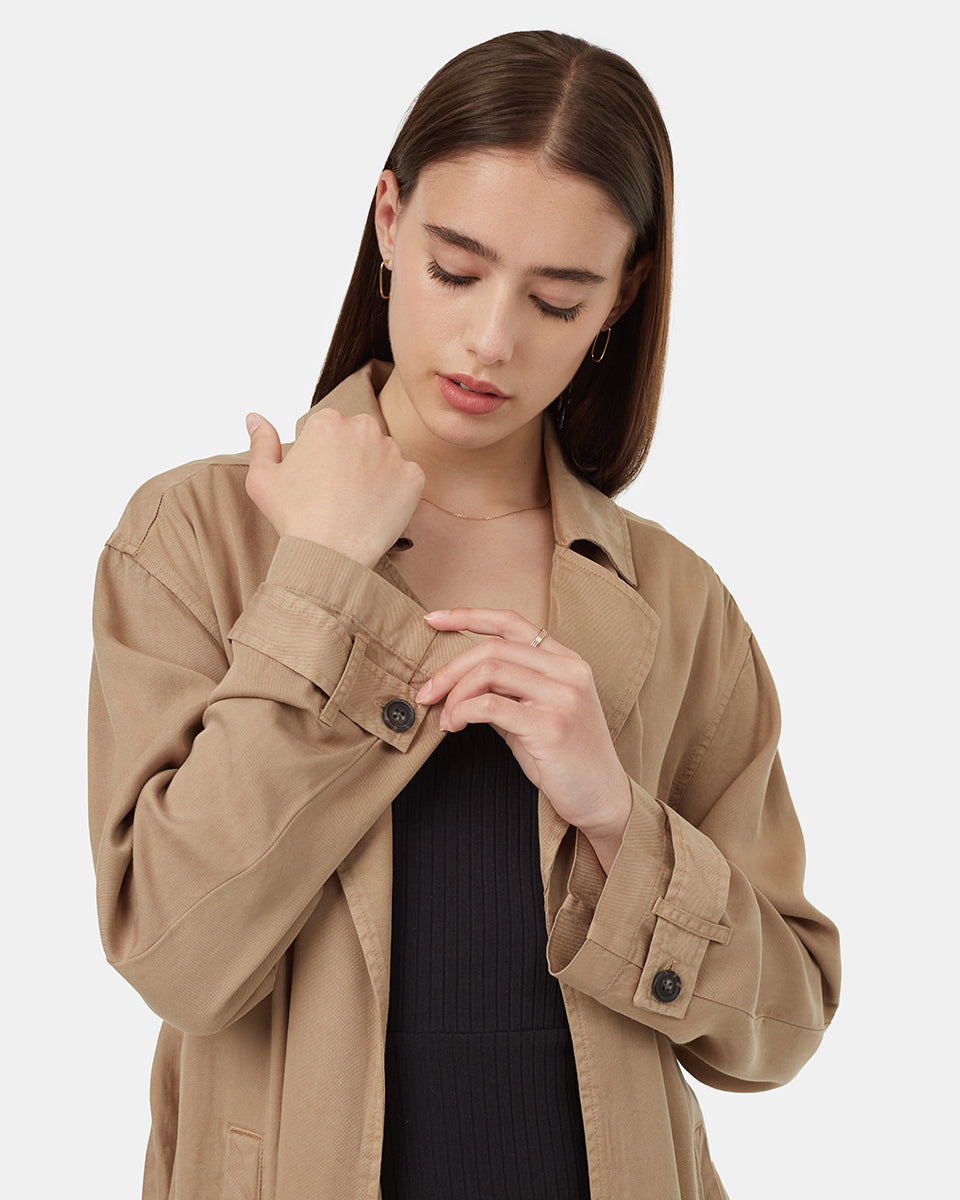 Womens Tencel Trench | TENCEL™ Lyocell