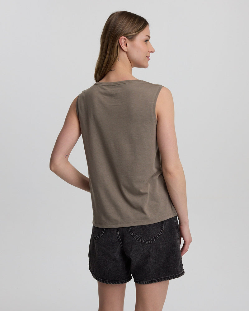 Brown-Treeblend-Graphic-Crew-Neck-Tank