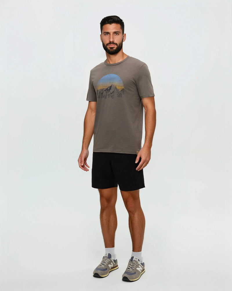 Brown-Treeblend-Regular-Fit-Crew-Neck-T-shirt
