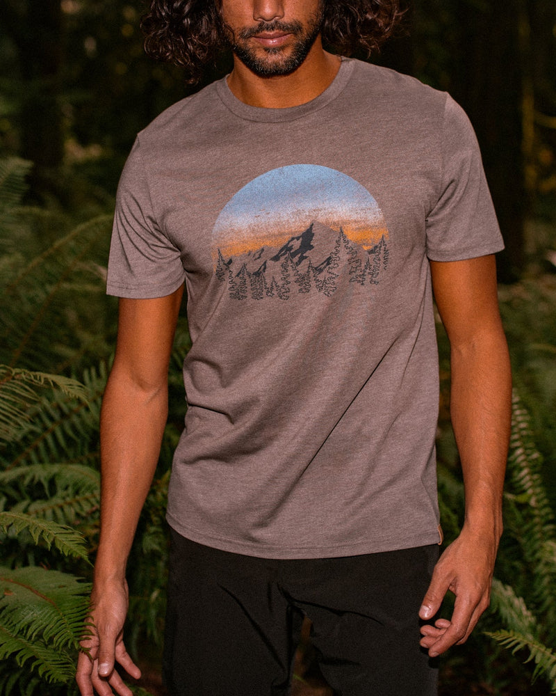 Brown-Treeblend-Regular-Fit-Crew-Neck-T-shirt