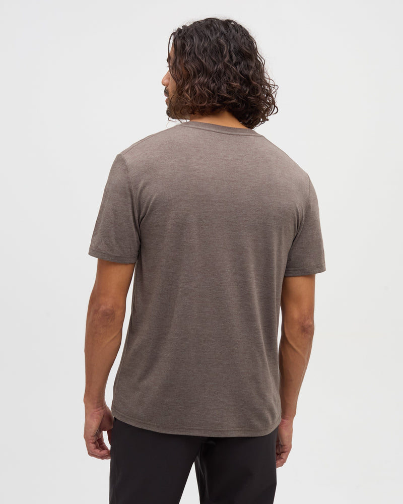 Brown-Treeblend-Regular-Fit-Crew-Neck-T-shirt