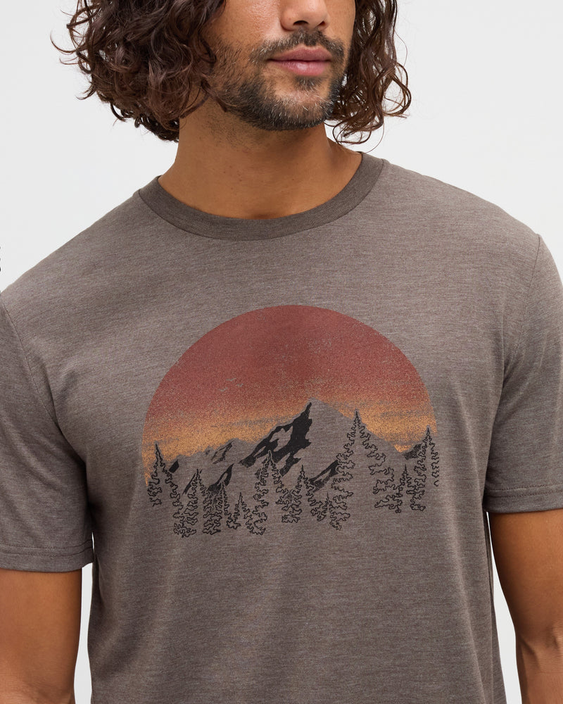 Brown-Treeblend-Regular-Fit-Crew-Neck-T-shirt